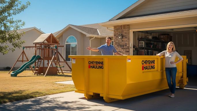 photo of roll-off dumpster rental from cheyenne hauling